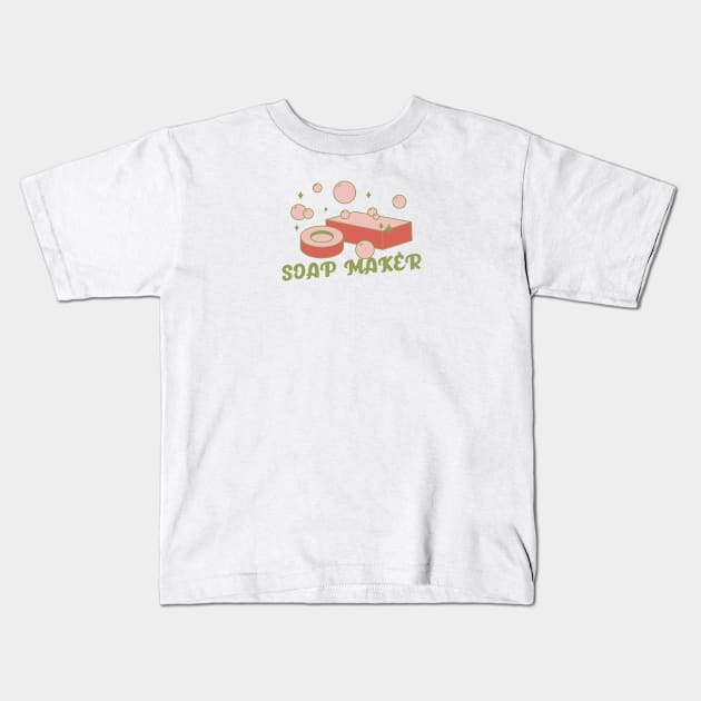 Soap Maker Kids T-Shirt by Mountain Morning Graphics